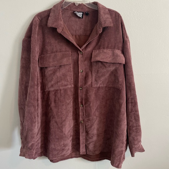 RECLAIMED VINTAGE CORDUROY SHACKET - Picture 2 of 6